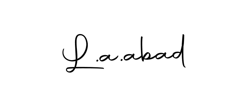 How to Draw L.a.abad signature style? Autography-DOLnW is a latest design signature styles for name L.a.abad. L.a.abad signature style 10 images and pictures png
