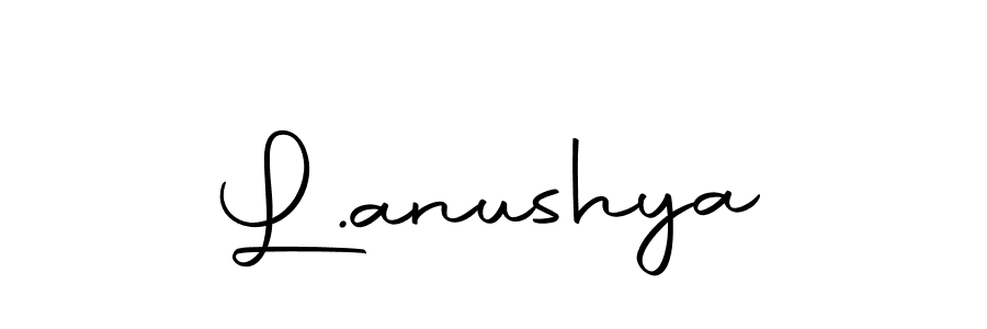 Make a beautiful signature design for name L.anushya. Use this online signature maker to create a handwritten signature for free. L.anushya signature style 10 images and pictures png