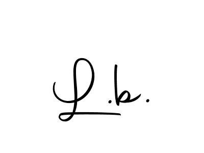 Make a beautiful signature design for name L.b.. With this signature (Autography-DOLnW) style, you can create a handwritten signature for free. L.b. signature style 10 images and pictures png