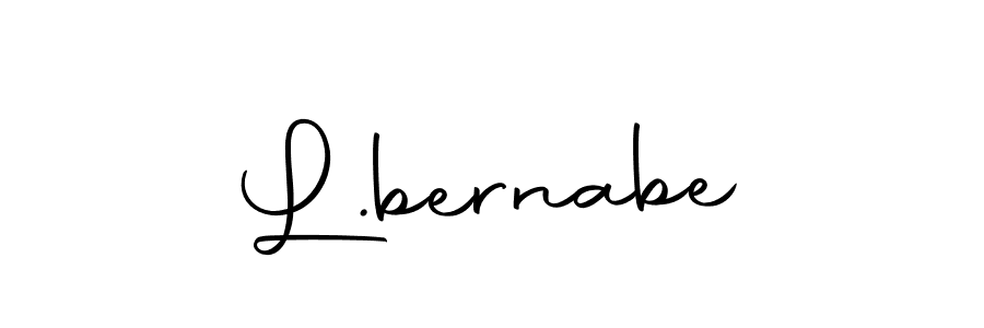 Make a beautiful signature design for name L.bernabe. With this signature (Autography-DOLnW) style, you can create a handwritten signature for free. L.bernabe signature style 10 images and pictures png