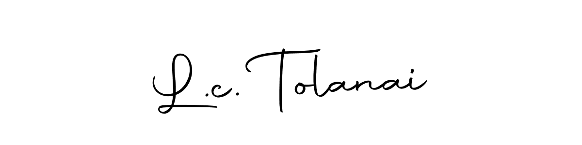 How to make L.c. Tolanai signature? Autography-DOLnW is a professional autograph style. Create handwritten signature for L.c. Tolanai name. L.c. Tolanai signature style 10 images and pictures png