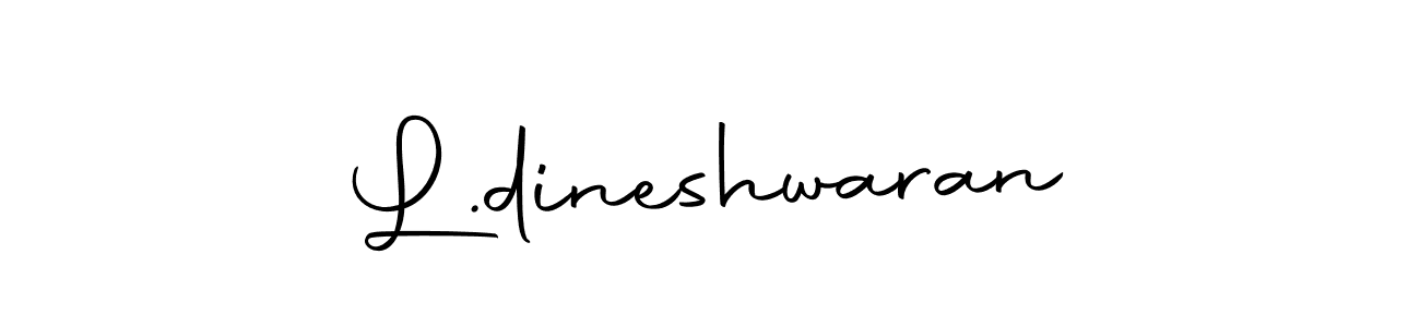 Create a beautiful signature design for name L.dineshwaran. With this signature (Autography-DOLnW) fonts, you can make a handwritten signature for free. L.dineshwaran signature style 10 images and pictures png