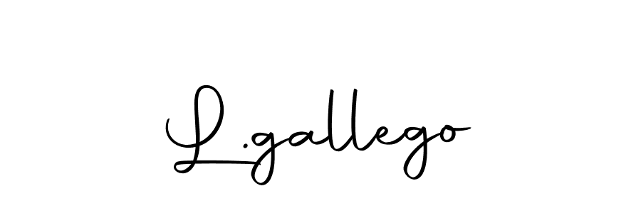 The best way (Autography-DOLnW) to make a short signature is to pick only two or three words in your name. The name L.gallego include a total of six letters. For converting this name. L.gallego signature style 10 images and pictures png