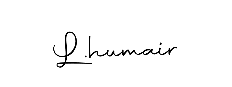 if you are searching for the best signature style for your name L.humair. so please give up your signature search. here we have designed multiple signature styles  using Autography-DOLnW. L.humair signature style 10 images and pictures png