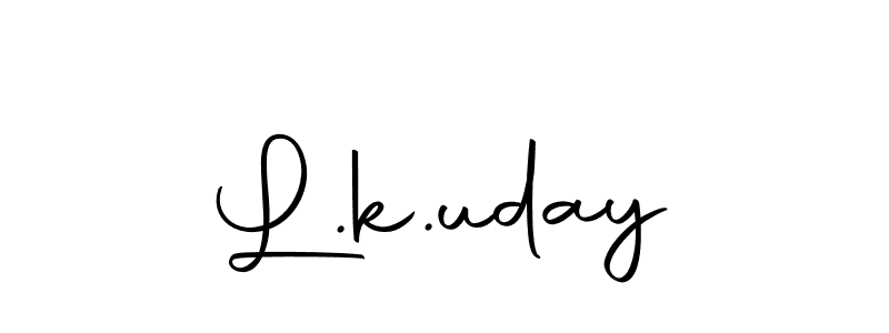 L.k.uday stylish signature style. Best Handwritten Sign (Autography-DOLnW) for my name. Handwritten Signature Collection Ideas for my name L.k.uday. L.k.uday signature style 10 images and pictures png