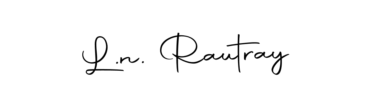 Make a beautiful signature design for name L.n. Rautray. Use this online signature maker to create a handwritten signature for free. L.n. Rautray signature style 10 images and pictures png