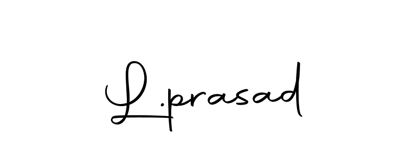 Design your own signature with our free online signature maker. With this signature software, you can create a handwritten (Autography-DOLnW) signature for name L.prasad. L.prasad signature style 10 images and pictures png