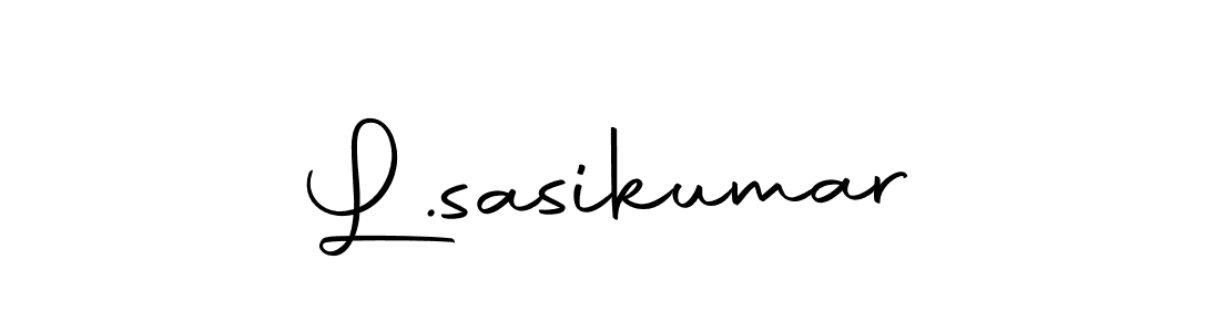 Design your own signature with our free online signature maker. With this signature software, you can create a handwritten (Autography-DOLnW) signature for name L.sasikumar. L.sasikumar signature style 10 images and pictures png