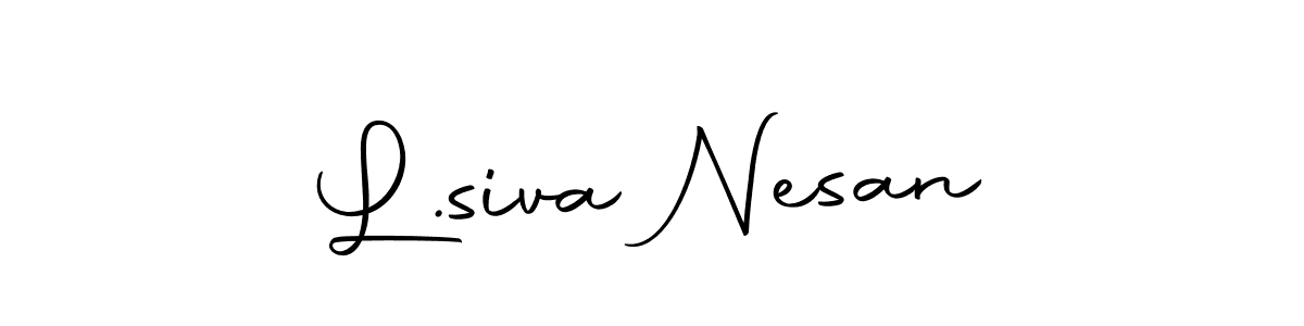 This is the best signature style for the L.siva Nesan name. Also you like these signature font (Autography-DOLnW). Mix name signature. L.siva Nesan signature style 10 images and pictures png