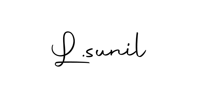 Make a beautiful signature design for name L.sunil. With this signature (Autography-DOLnW) style, you can create a handwritten signature for free. L.sunil signature style 10 images and pictures png