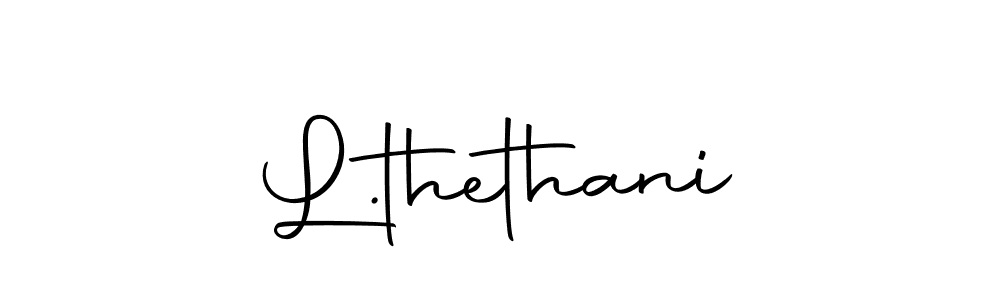 You should practise on your own different ways (Autography-DOLnW) to write your name (L.thethani) in signature. don't let someone else do it for you. L.thethani signature style 10 images and pictures png