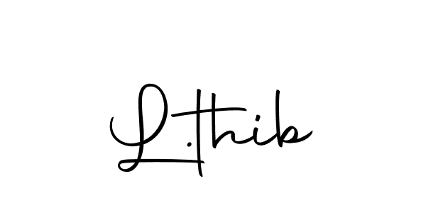 You should practise on your own different ways (Autography-DOLnW) to write your name (L.thib) in signature. don't let someone else do it for you. L.thib signature style 10 images and pictures png