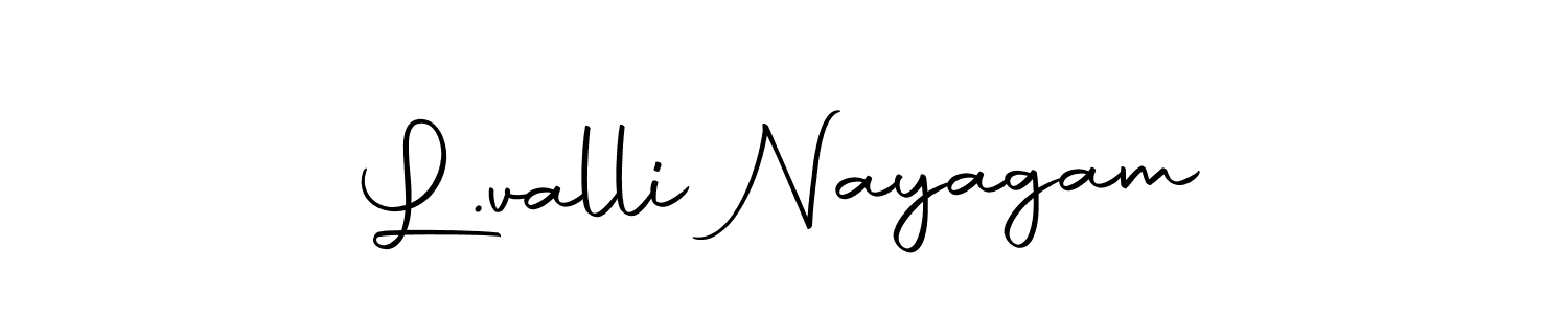 Use a signature maker to create a handwritten signature online. With this signature software, you can design (Autography-DOLnW) your own signature for name L.valli Nayagam. L.valli Nayagam signature style 10 images and pictures png
