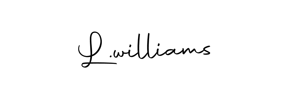 How to make L.williams signature? Autography-DOLnW is a professional autograph style. Create handwritten signature for L.williams name. L.williams signature style 10 images and pictures png