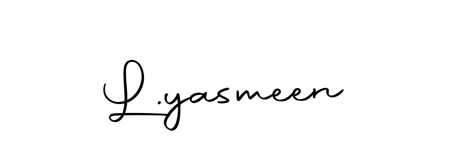 The best way (Autography-DOLnW) to make a short signature is to pick only two or three words in your name. The name L.yasmeen include a total of six letters. For converting this name. L.yasmeen signature style 10 images and pictures png