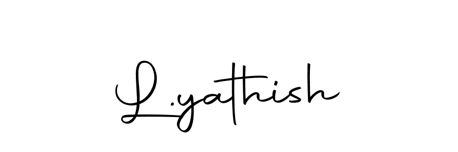 You should practise on your own different ways (Autography-DOLnW) to write your name (L.yathish) in signature. don't let someone else do it for you. L.yathish signature style 10 images and pictures png