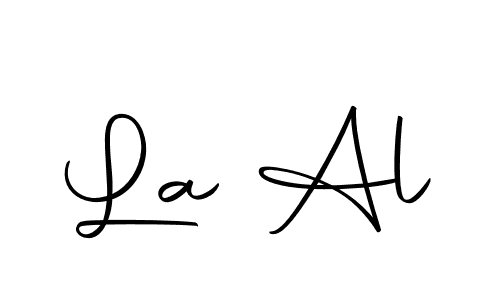 How to make La Al name signature. Use Autography-DOLnW style for creating short signs online. This is the latest handwritten sign. La Al signature style 10 images and pictures png