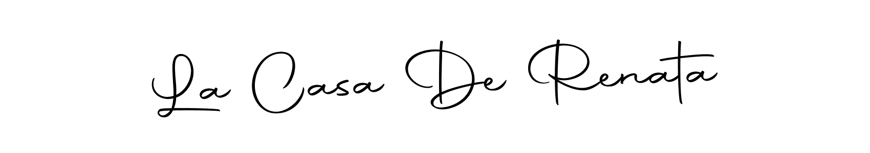Use a signature maker to create a handwritten signature online. With this signature software, you can design (Autography-DOLnW) your own signature for name La Casa De Renata. La Casa De Renata signature style 10 images and pictures png