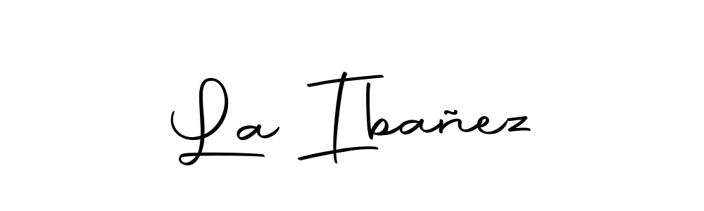 Design your own signature with our free online signature maker. With this signature software, you can create a handwritten (Autography-DOLnW) signature for name La Ibañez. La Ibañez signature style 10 images and pictures png