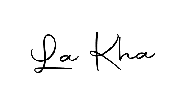 Make a beautiful signature design for name La Kha. With this signature (Autography-DOLnW) style, you can create a handwritten signature for free. La Kha signature style 10 images and pictures png