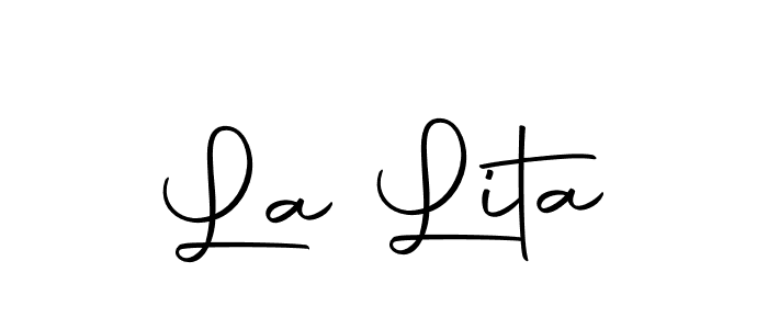 You should practise on your own different ways (Autography-DOLnW) to write your name (La Lita) in signature. don't let someone else do it for you. La Lita signature style 10 images and pictures png