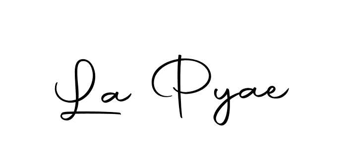 Make a beautiful signature design for name La Pyae. With this signature (Autography-DOLnW) style, you can create a handwritten signature for free. La Pyae signature style 10 images and pictures png