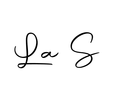 How to make La S signature? Autography-DOLnW is a professional autograph style. Create handwritten signature for La S name. La S signature style 10 images and pictures png