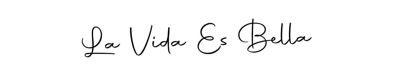 Autography-DOLnW is a professional signature style that is perfect for those who want to add a touch of class to their signature. It is also a great choice for those who want to make their signature more unique. Get La Vida Es Bella name to fancy signature for free. La Vida Es Bella signature style 10 images and pictures png