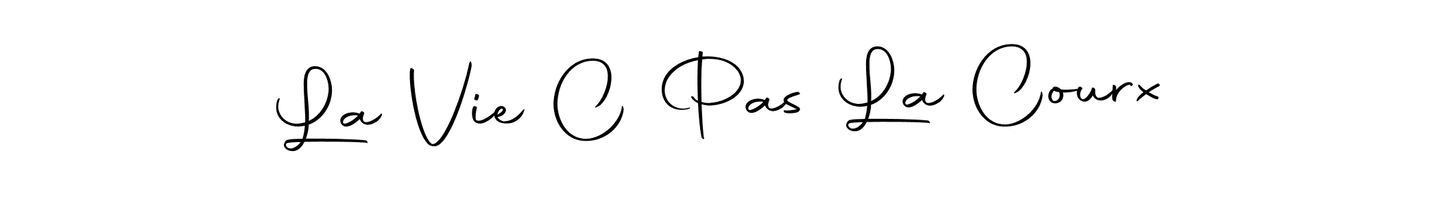 Design your own signature with our free online signature maker. With this signature software, you can create a handwritten (Autography-DOLnW) signature for name La Vie C Pas La Courx. La Vie C Pas La Courx signature style 10 images and pictures png