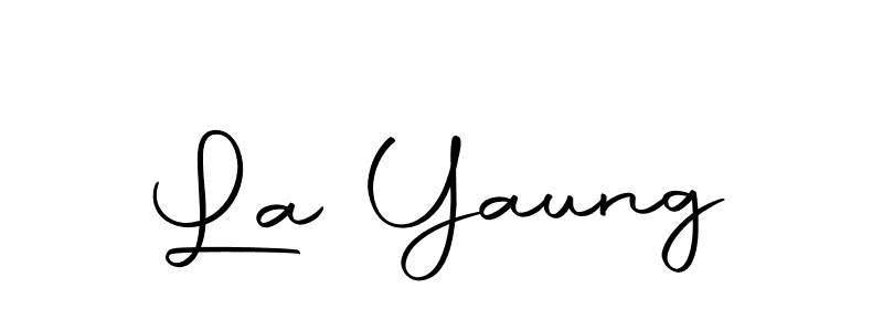 How to make La Yaung name signature. Use Autography-DOLnW style for creating short signs online. This is the latest handwritten sign. La Yaung signature style 10 images and pictures png