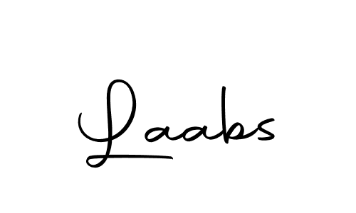 How to make Laabs name signature. Use Autography-DOLnW style for creating short signs online. This is the latest handwritten sign. Laabs signature style 10 images and pictures png
