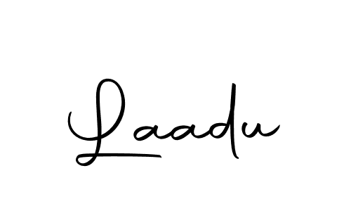 Design your own signature with our free online signature maker. With this signature software, you can create a handwritten (Autography-DOLnW) signature for name Laadu. Laadu signature style 10 images and pictures png