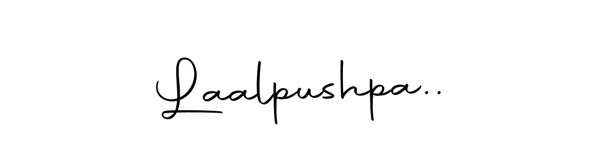 The best way (Autography-DOLnW) to make a short signature is to pick only two or three words in your name. The name Laalpushpa.. include a total of six letters. For converting this name. Laalpushpa.. signature style 10 images and pictures png