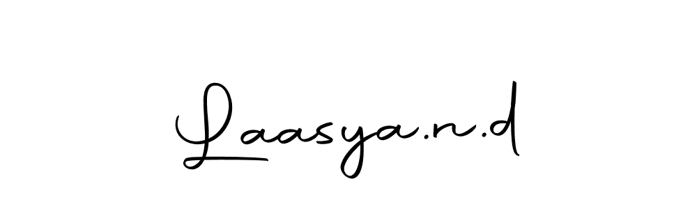 Make a beautiful signature design for name Laasya.n.d. With this signature (Autography-DOLnW) style, you can create a handwritten signature for free. Laasya.n.d signature style 10 images and pictures png