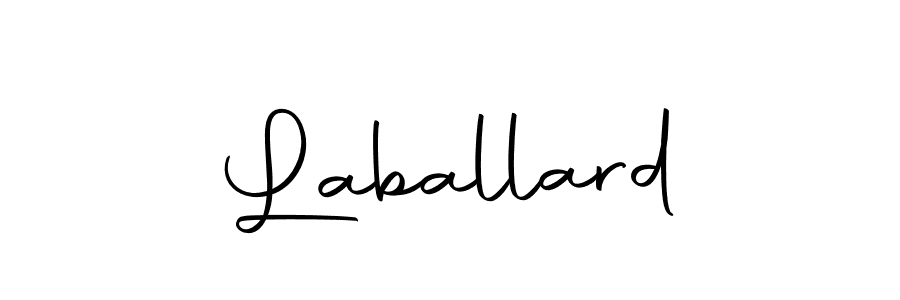 Design your own signature with our free online signature maker. With this signature software, you can create a handwritten (Autography-DOLnW) signature for name Laballard. Laballard signature style 10 images and pictures png