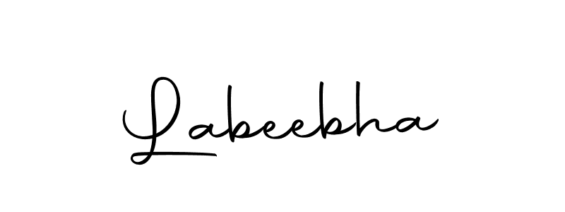 Create a beautiful signature design for name Labeebha. With this signature (Autography-DOLnW) fonts, you can make a handwritten signature for free. Labeebha signature style 10 images and pictures png