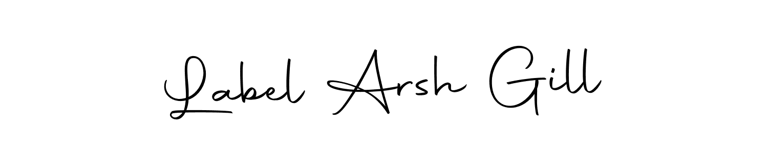 Here are the top 10 professional signature styles for the name Label Arsh Gill. These are the best autograph styles you can use for your name. Label Arsh Gill signature style 10 images and pictures png