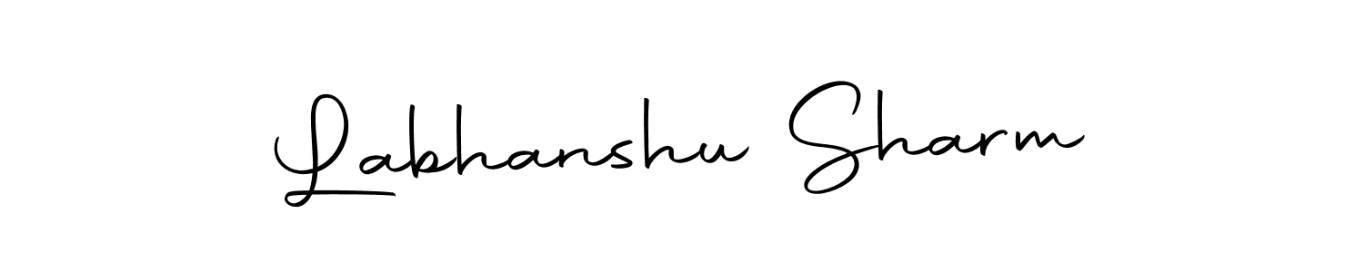 Design your own signature with our free online signature maker. With this signature software, you can create a handwritten (Autography-DOLnW) signature for name Labhanshu Sharm. Labhanshu Sharm signature style 10 images and pictures png