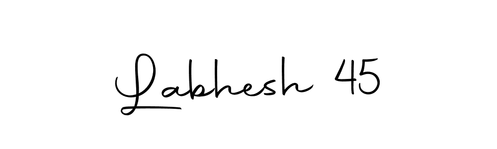 Labhesh 45 stylish signature style. Best Handwritten Sign (Autography-DOLnW) for my name. Handwritten Signature Collection Ideas for my name Labhesh 45. Labhesh 45 signature style 10 images and pictures png