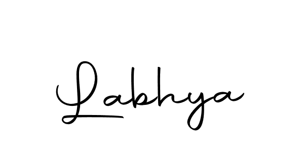 Use a signature maker to create a handwritten signature online. With this signature software, you can design (Autography-DOLnW) your own signature for name Labhya. Labhya signature style 10 images and pictures png