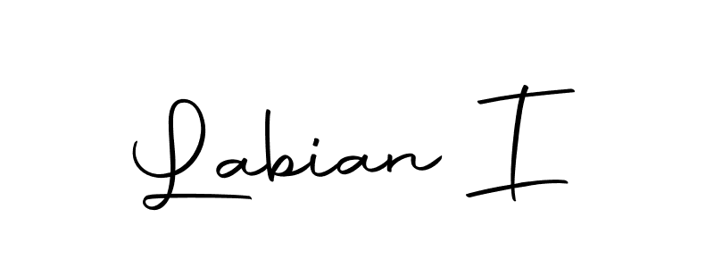 if you are searching for the best signature style for your name Labian I. so please give up your signature search. here we have designed multiple signature styles  using Autography-DOLnW. Labian I signature style 10 images and pictures png