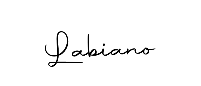 Make a beautiful signature design for name Labiano. With this signature (Autography-DOLnW) style, you can create a handwritten signature for free. Labiano signature style 10 images and pictures png