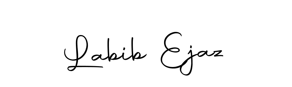 How to make Labib Ejaz name signature. Use Autography-DOLnW style for creating short signs online. This is the latest handwritten sign. Labib Ejaz signature style 10 images and pictures png