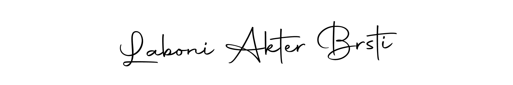 Create a beautiful signature design for name Laboni Akter Brsti. With this signature (Autography-DOLnW) fonts, you can make a handwritten signature for free. Laboni Akter Brsti signature style 10 images and pictures png