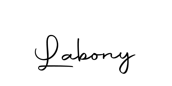 Design your own signature with our free online signature maker. With this signature software, you can create a handwritten (Autography-DOLnW) signature for name Labony. Labony signature style 10 images and pictures png