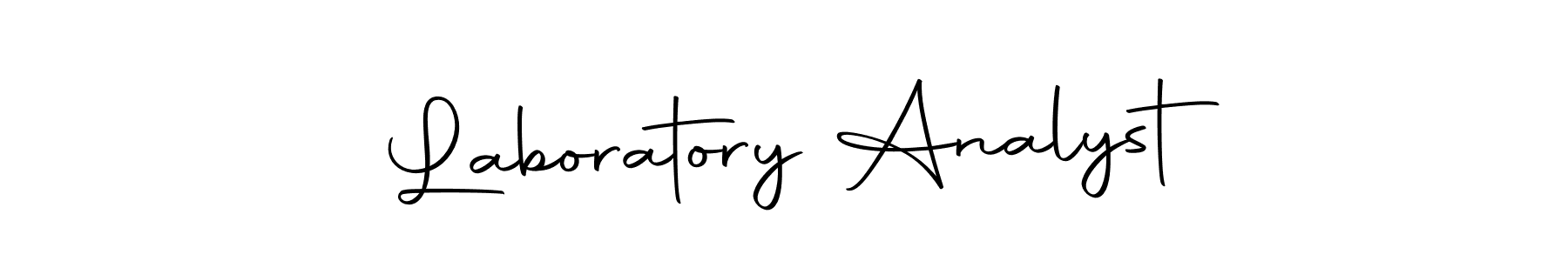 Design your own signature with our free online signature maker. With this signature software, you can create a handwritten (Autography-DOLnW) signature for name Laboratory Analyst. Laboratory Analyst signature style 10 images and pictures png