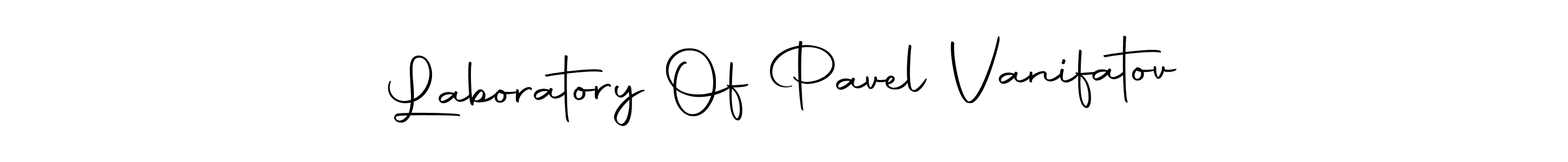 Use a signature maker to create a handwritten signature online. With this signature software, you can design (Autography-DOLnW) your own signature for name Laboratory Of Pavel Vanifatov. Laboratory Of Pavel Vanifatov signature style 10 images and pictures png