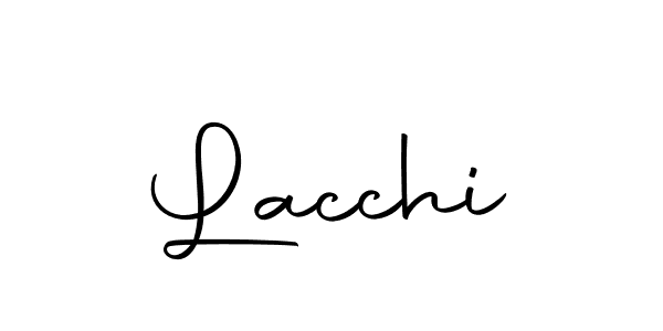 Use a signature maker to create a handwritten signature online. With this signature software, you can design (Autography-DOLnW) your own signature for name Lacchi. Lacchi signature style 10 images and pictures png