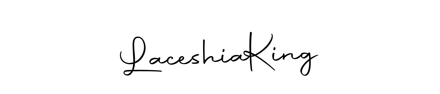 The best way (Autography-DOLnW) to make a short signature is to pick only two or three words in your name. The name Laceshia  King include a total of six letters. For converting this name. Laceshia  King signature style 10 images and pictures png