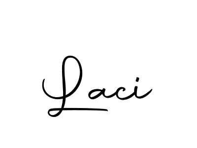 Use a signature maker to create a handwritten signature online. With this signature software, you can design (Autography-DOLnW) your own signature for name Laci. Laci signature style 10 images and pictures png